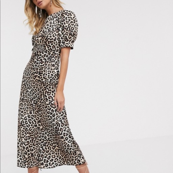 asos design midi tea dress